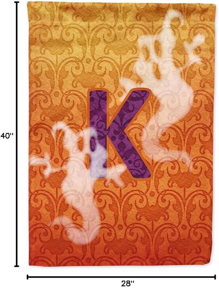 Caroline's Treasures CJ1040-K-CHF Halloween Ghost Letter House Flag Large Porch Sleeve Pole Decorative Outside Yard Banner Artwork Wall Hanging, Polyester, House Size, Multicolor