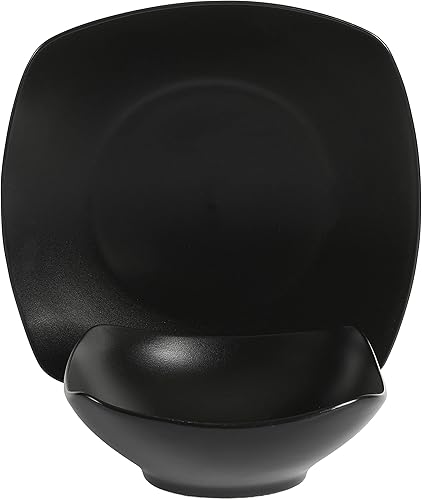 Miniatura 8 de Gibson Home Zen Buffet - Juego de vajilla de porcelana mate de 8 piezas, color verde, servicio para 4 (8 piezas) (136827.08R)