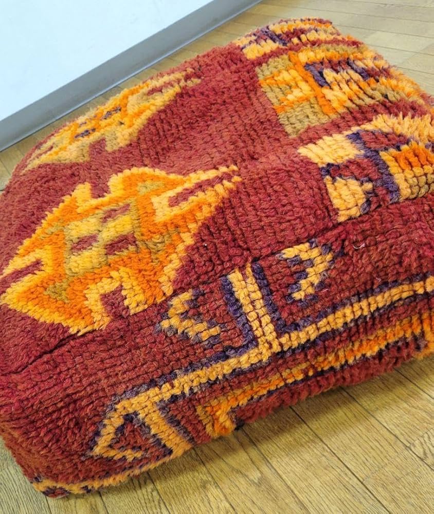 Amazon｜週末限定セールモロッコプフ プフクッションカバー ビンテージ