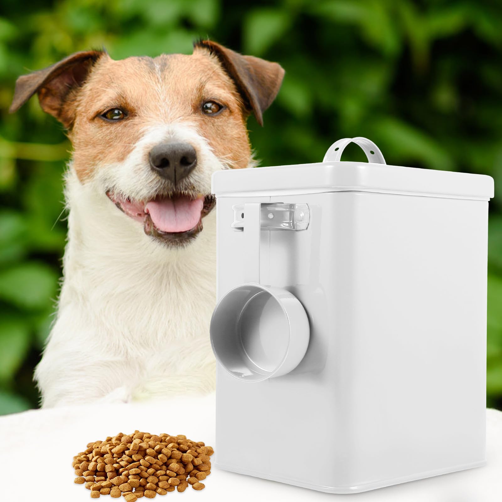 iplusmile Boîte de Nourriture Sèche Conserve Aliments au Sec et Propres en Fer Blanc Grosse Capacité Récipient Hermétique pour Croquettes et Farine Cuisine