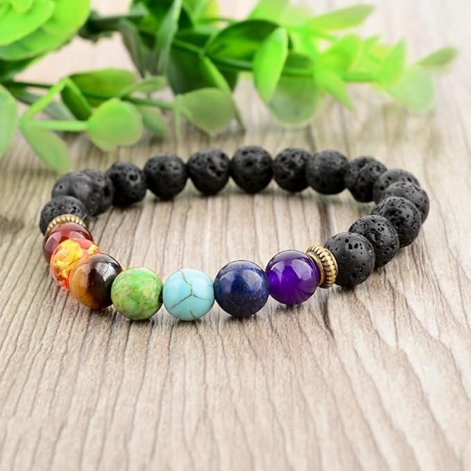 Pulsera Difusora de Aceites Esenciales con Piedras de Lava miniatura 5