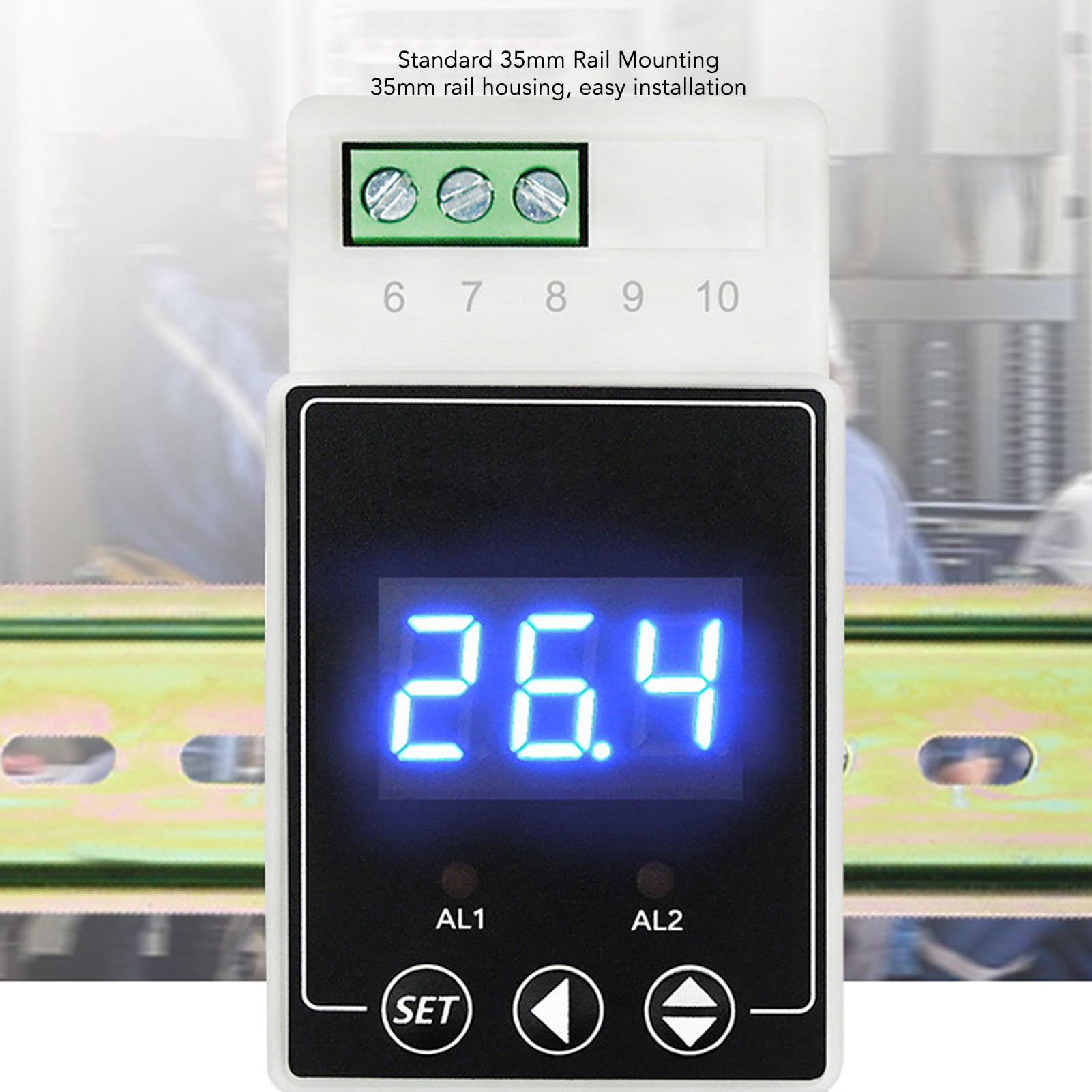 Controlador de Temperatura Digital Termostato con Cable de Detección AC100-240V