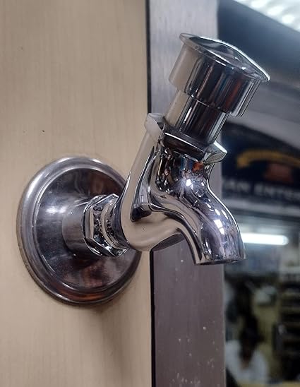 A2Z HOME Push Bib Stainless Steel Cock Full Brass Extra Heavy Premium Chrome Plated & Tap