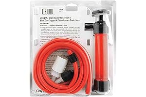 Nu-Calgon 61308 A/C Drain Sucker Kit | Rapidly Extract Clogs and Debris from Drain Lines