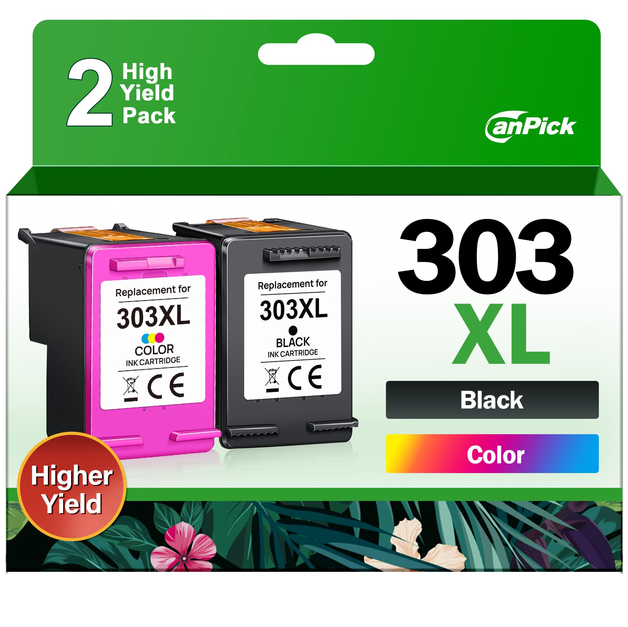 CanPick 540XL 541XL Multipack Ersatz für Canon Druckerpatronen 540 541 XL Schwarz Color PG 540 PG-540 CL 541 für Canon Pixma TS5150 MG3600 MG3650S MG3650 MG4250 MX475 TS5100 MG3150 MG3500 MG4200 MX535