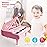 Love&Mini Piano Keyboard Toy for Girls - 24 Keys Toddler Music Toy Instrument with Microphone, Pink Piano Toy for 1 2 3 Years Old Girls Birthday Gift