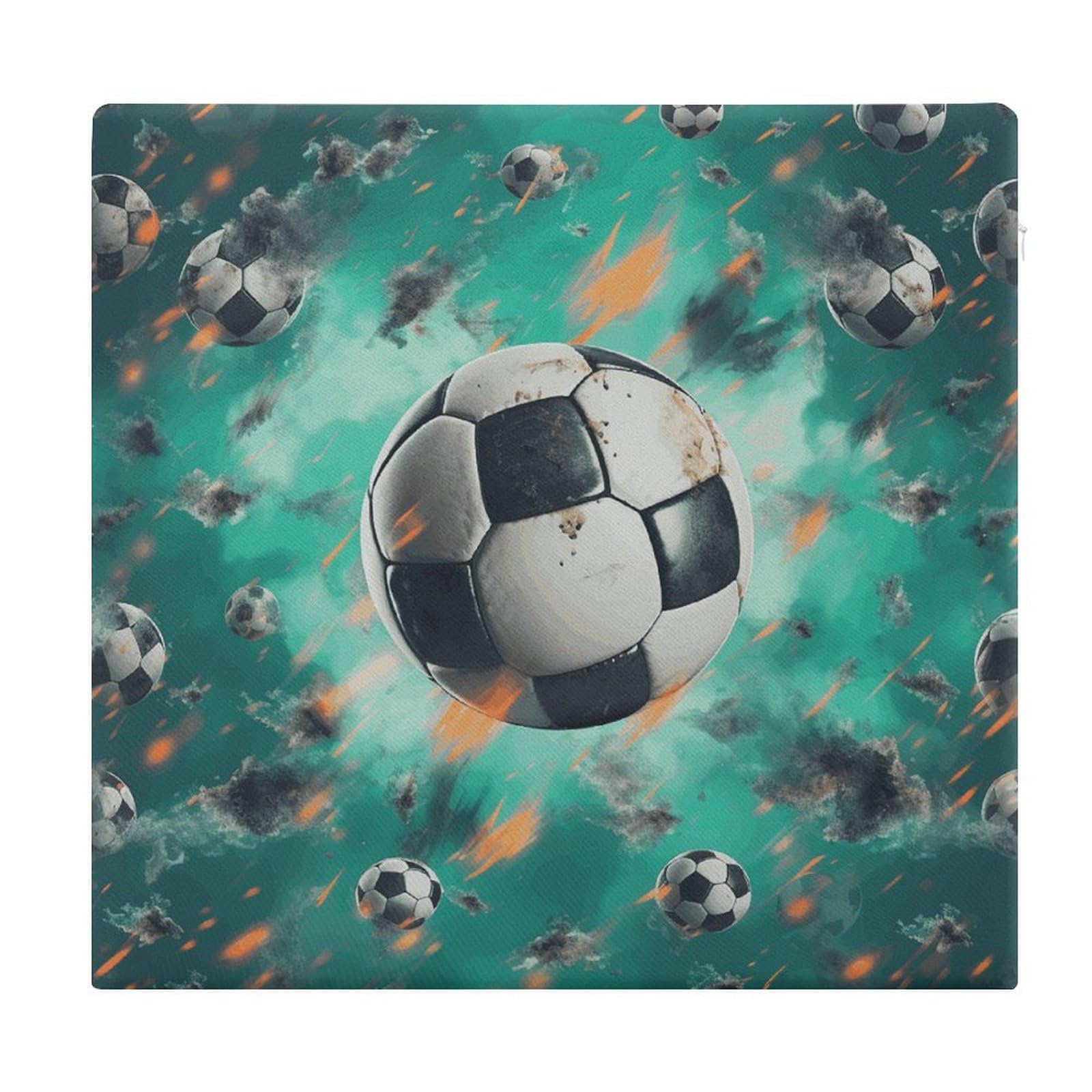 Adfgyerh Style Soccer Cushions Memory Foam For Adults, Seat Cushion Chair Pads Soft, Square Pillows For Dining, Kitchen, Office, Patio Chairs