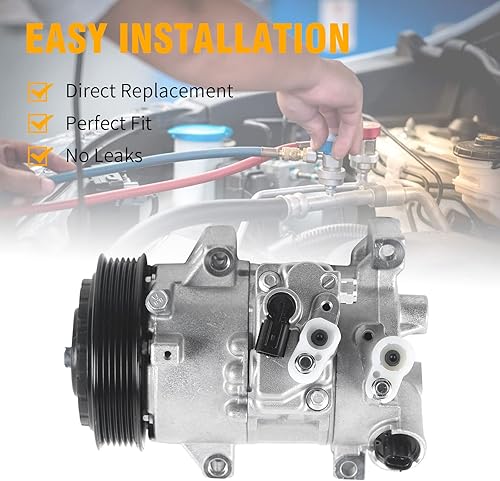 Miniatura 3 de Compresor de aire acondicionado de CA del AC con reemplazo del embrague para Toyota Corolla 2011-2014 1.8L 12v, 447260-3373 447280-9060