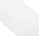 PATIKIL Panneaux de 4x4" pour la peinture, 4Pack 100% Cotton carré Triple Primed Panneau de toile en blanc étiré pour acrylique, huile, peintures Tempera, blanc