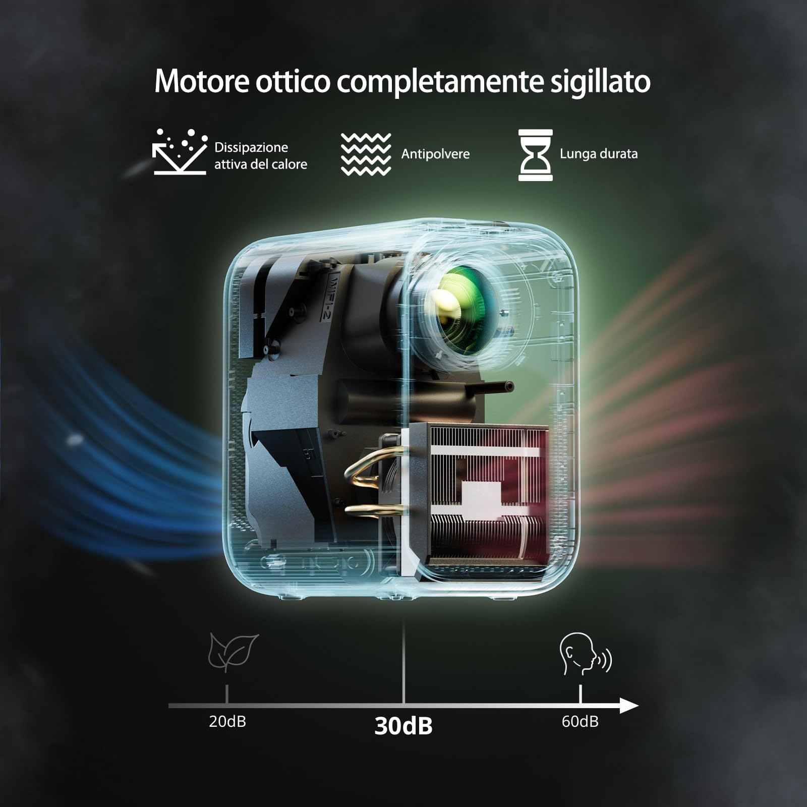 WEMAX Proiettore 4K Smart con Certificazione Netflix & Google TV | Supporto 4K & 1080P Nativo | 320 ISO Lumen, Dolby Audio, HDR10 | WiFi/Bluetooth | Piedistallo Incluso | Home Cinema