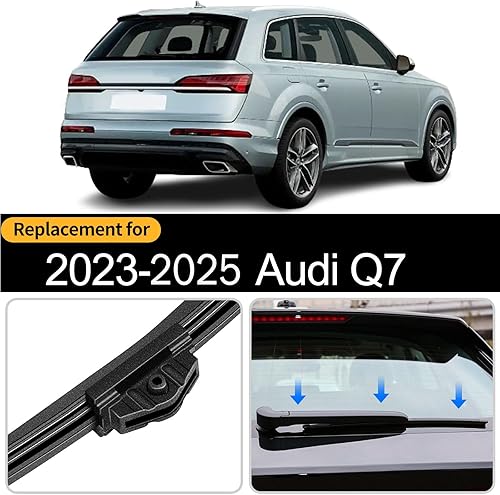 Miniatura 8 de Juego de limpiaparabrisas trasero para automóvil, conjunto de limpiaparabrisas trasero para todas las estaciones Audi Q8 SQ8