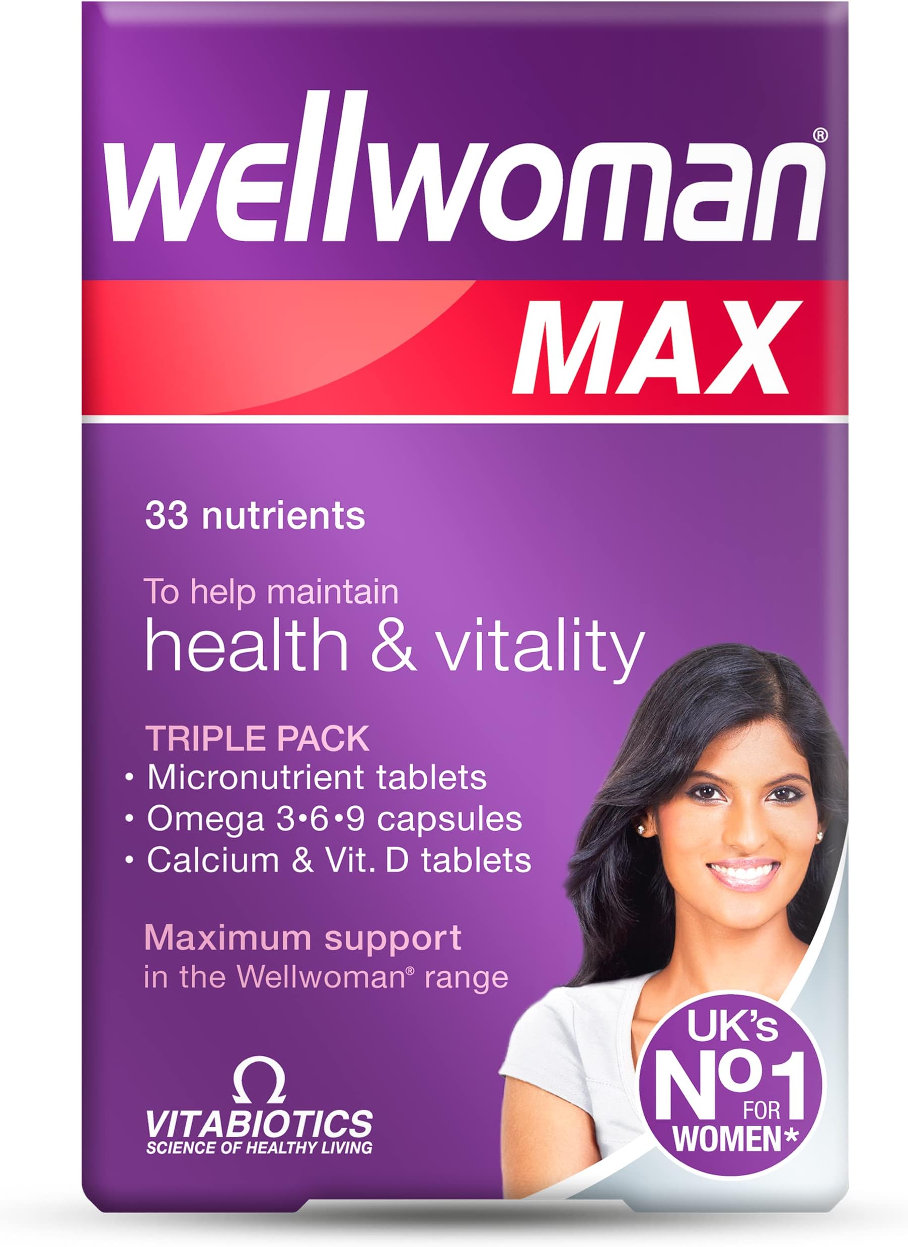 VITABIOTICS Wellwoman Max, 84 Capsules