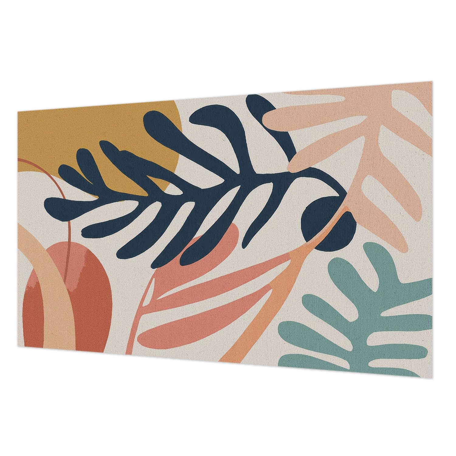 Papier peint intissé salon chambre déco murale 416x254 cm motifs feuillus Tulup