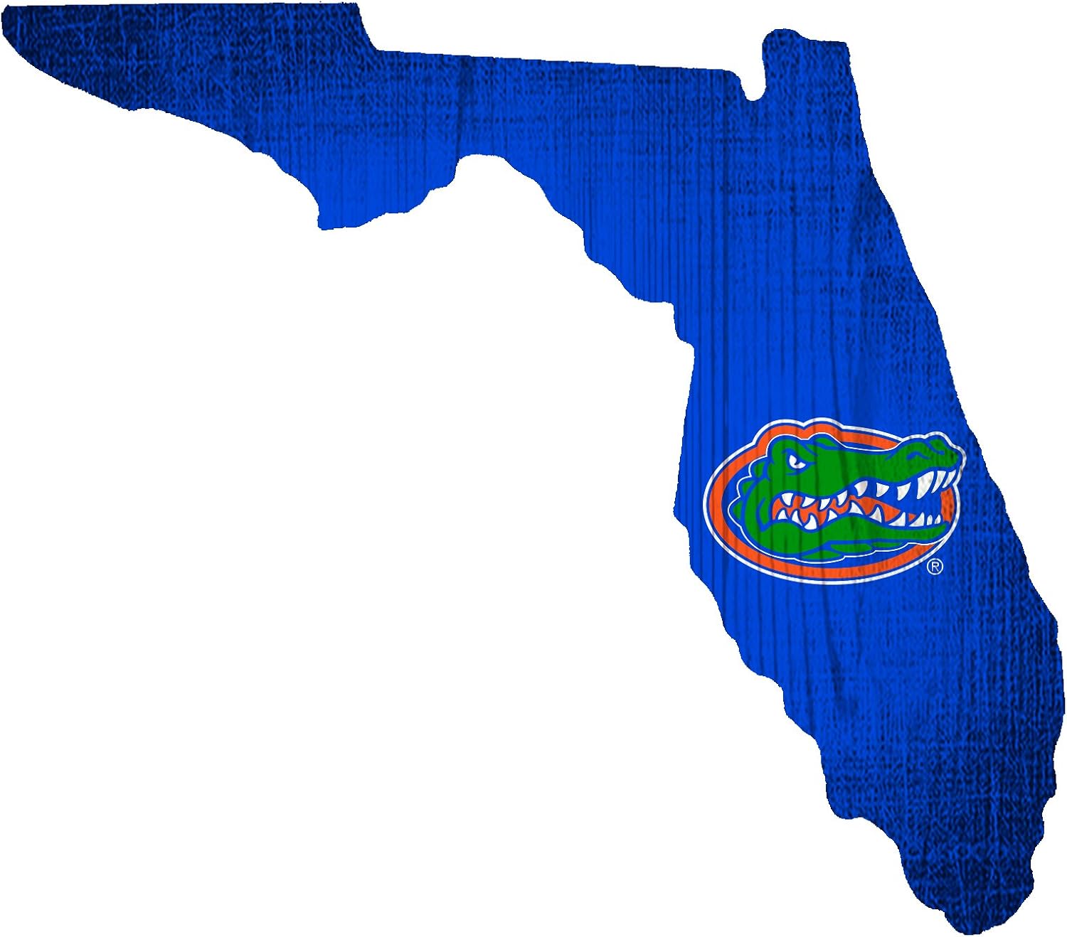 Florida Gators 11" X 11" Team Color Logo State