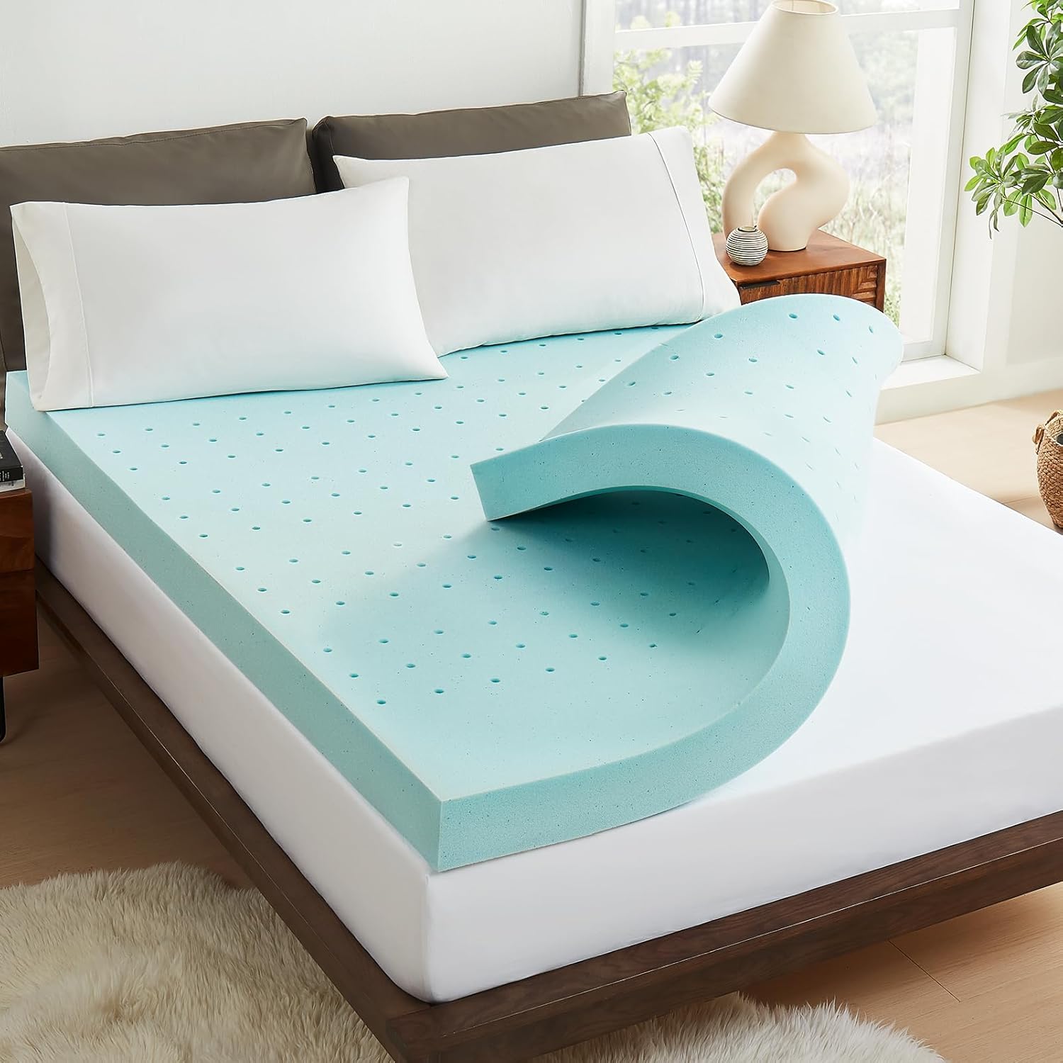 DQZ 3 Inch Mattress Topper Full Memory Foam Mattress