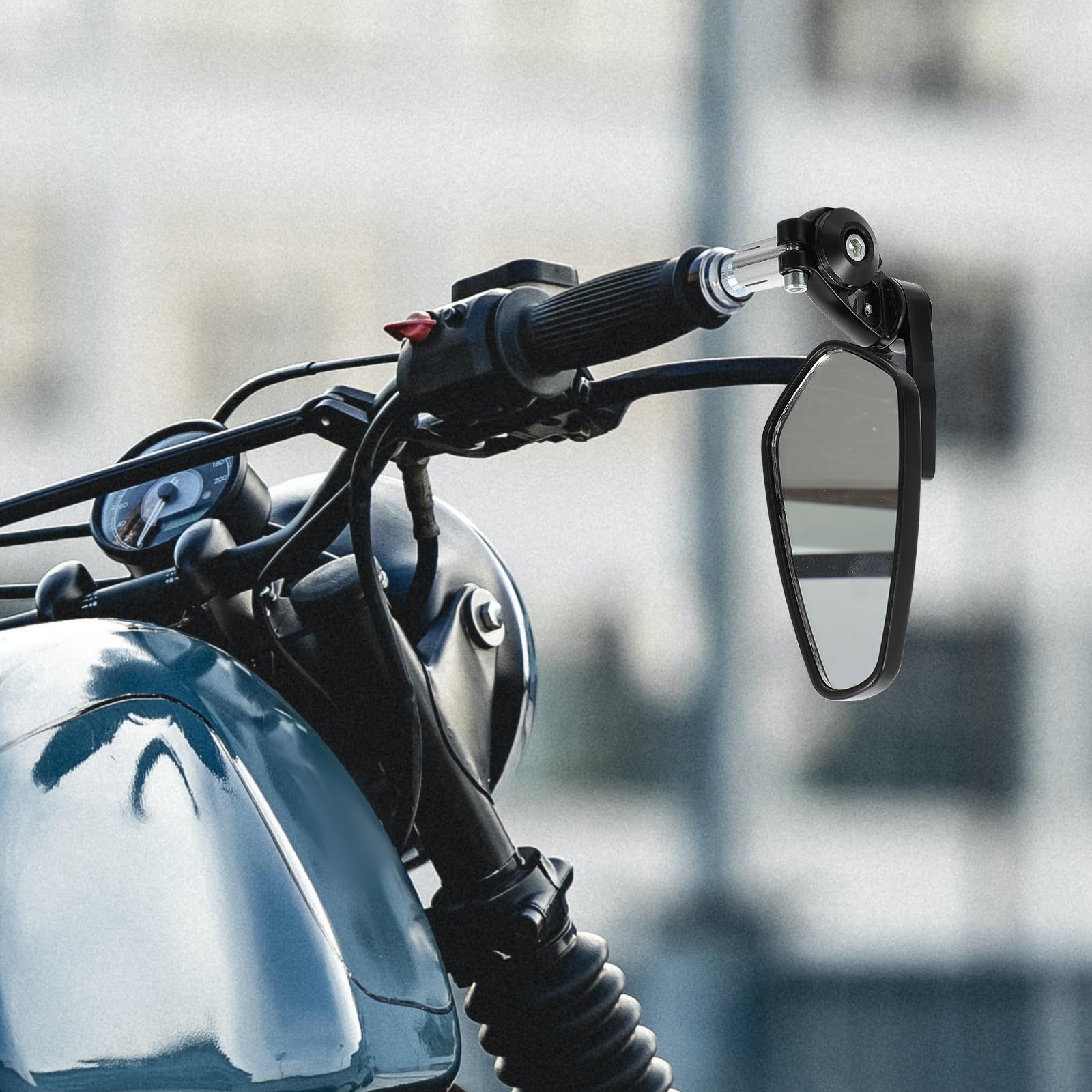 Specchietti Abs Lega di 22mm Alluminio Moto Retrovisori in Design Scooter e Motociclette