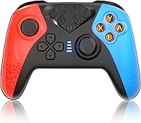 Vista 1 de Controlador de interruptor para Nintendo Switch, controlador Switch Pro para control remoto inalámbrico SwitchSwitch Lite con doble vibración, eje