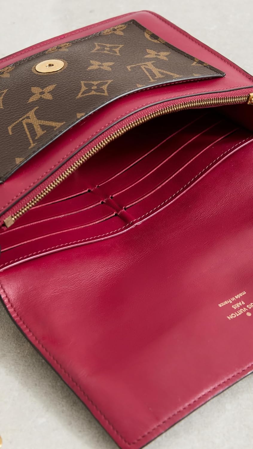 WHAT GOES AROUND COMES AROUND Women's Pre-Loved Louis Vuitton Monogram Flore Chain Wallet, Purple, One Size - Image 5