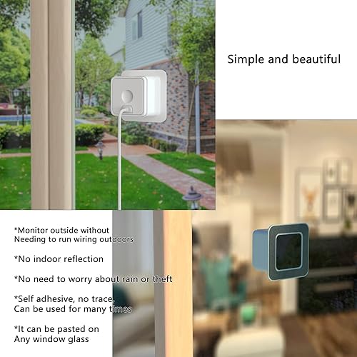 Miniatura 4 de Teccle Paquete de 2 soportes de ventana para Blink Mini, uso de ventana Blink Mini, sin reflejos en interiores