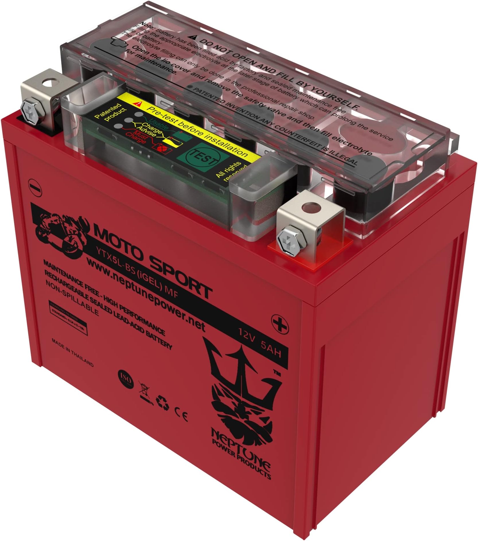 Neptune Power GEL Ytx5l-bs Gtx5l-bs ATV Battery for Polaris Predator Outlaw Sportsman Trx 50 80 90 Kfx Ksf KTM EXC Xc Sx