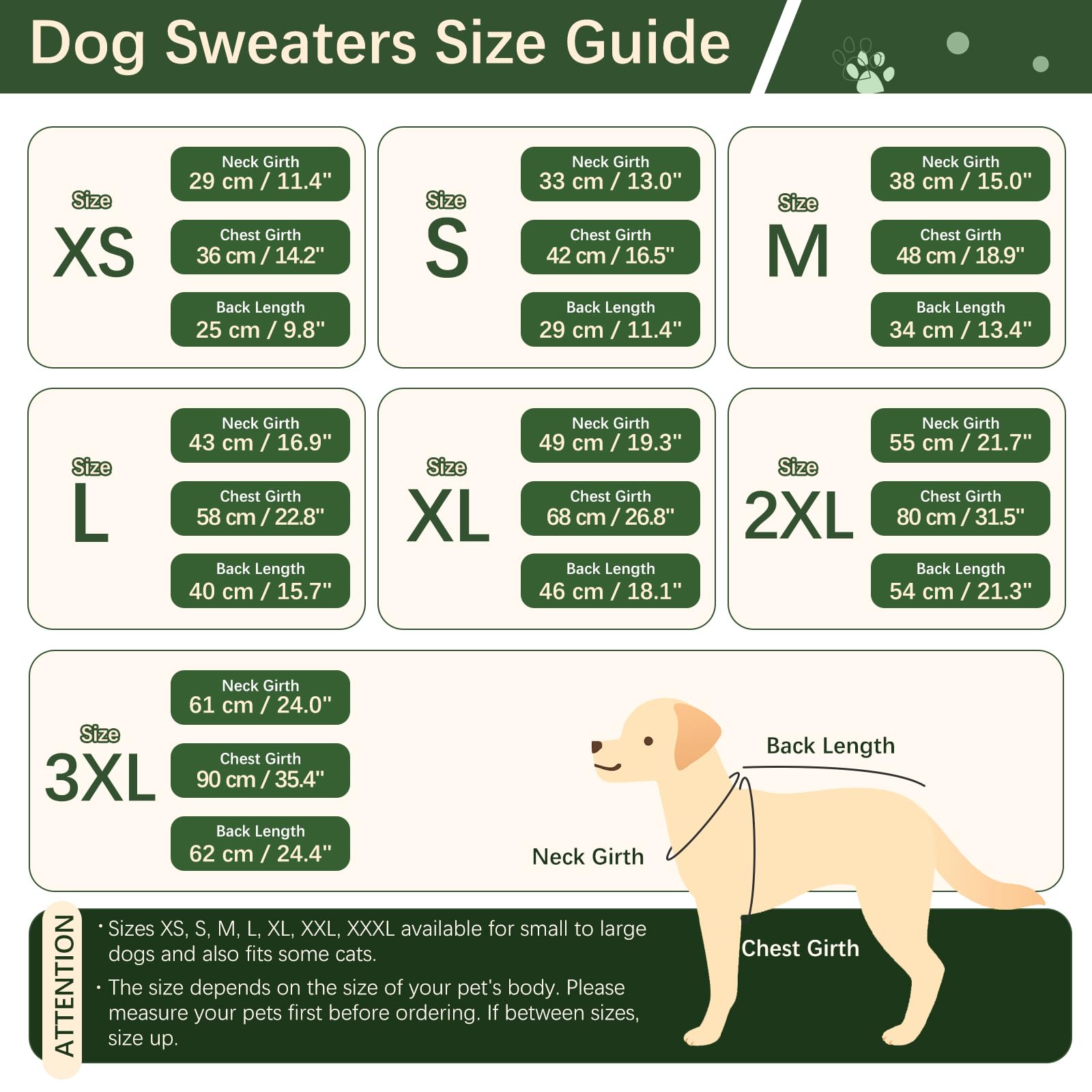 BRKURLEG Pull en polaire chaud et doux pour chien, à col roulé pour chiens de petite, moyenne et grande taille, manteau d'hiver pour chien, veste de Noël pour animal de compagnie avec fermeture éclair