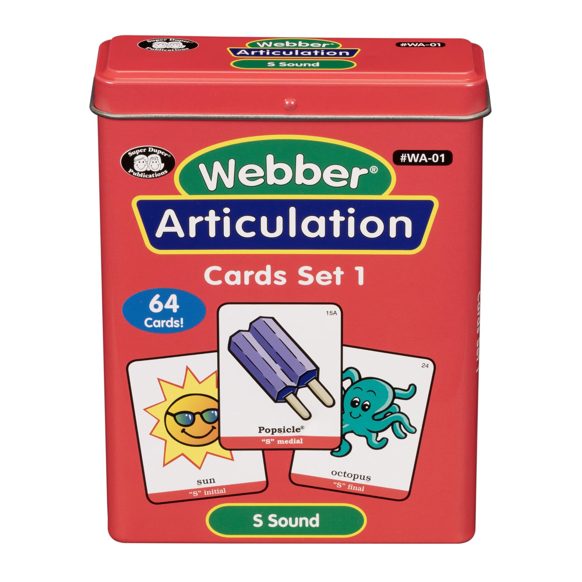 Super Duper Publications | Articulation S Sound Fun Deck | Vocabulary and Language Development Flash Cards | Educational Learning Materials for Children