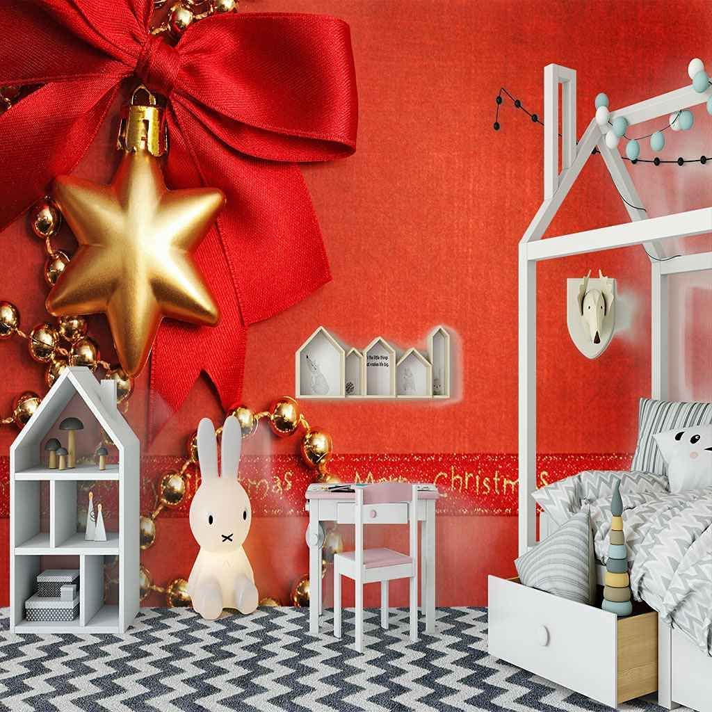 3D Mural Papel Pintado Salón Dormitorio Fondo Pared Arco Rojo Mural De Habitación Infantil 3D, Sala De Estar, Dormitorio, Guardería, Centro De Educación Temprana, Pared De Fon 400(ancho)x280(alto)cm