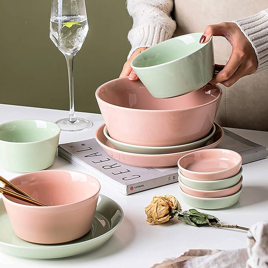 アンティーク食器 5個セット ティーク型 5.0浅鉢 16cm 【全6色】丸皿 アンティーク調 | 食器