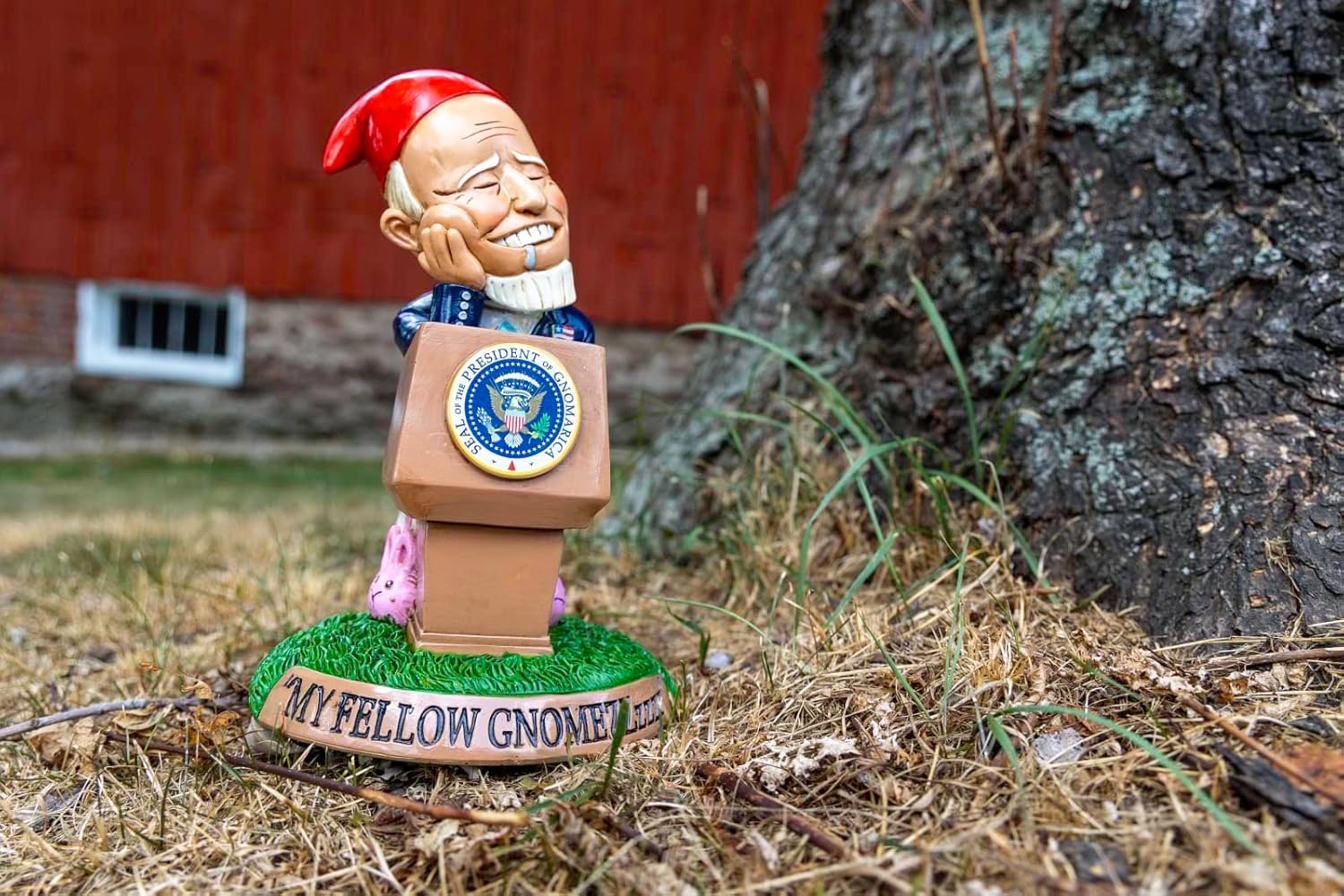 BigMouth Inc Sleepy Biden Garden Gnome Statue, Outdoor Lawn & Yard Figurine Sculpture Decorations, Funny Political Gag Gift