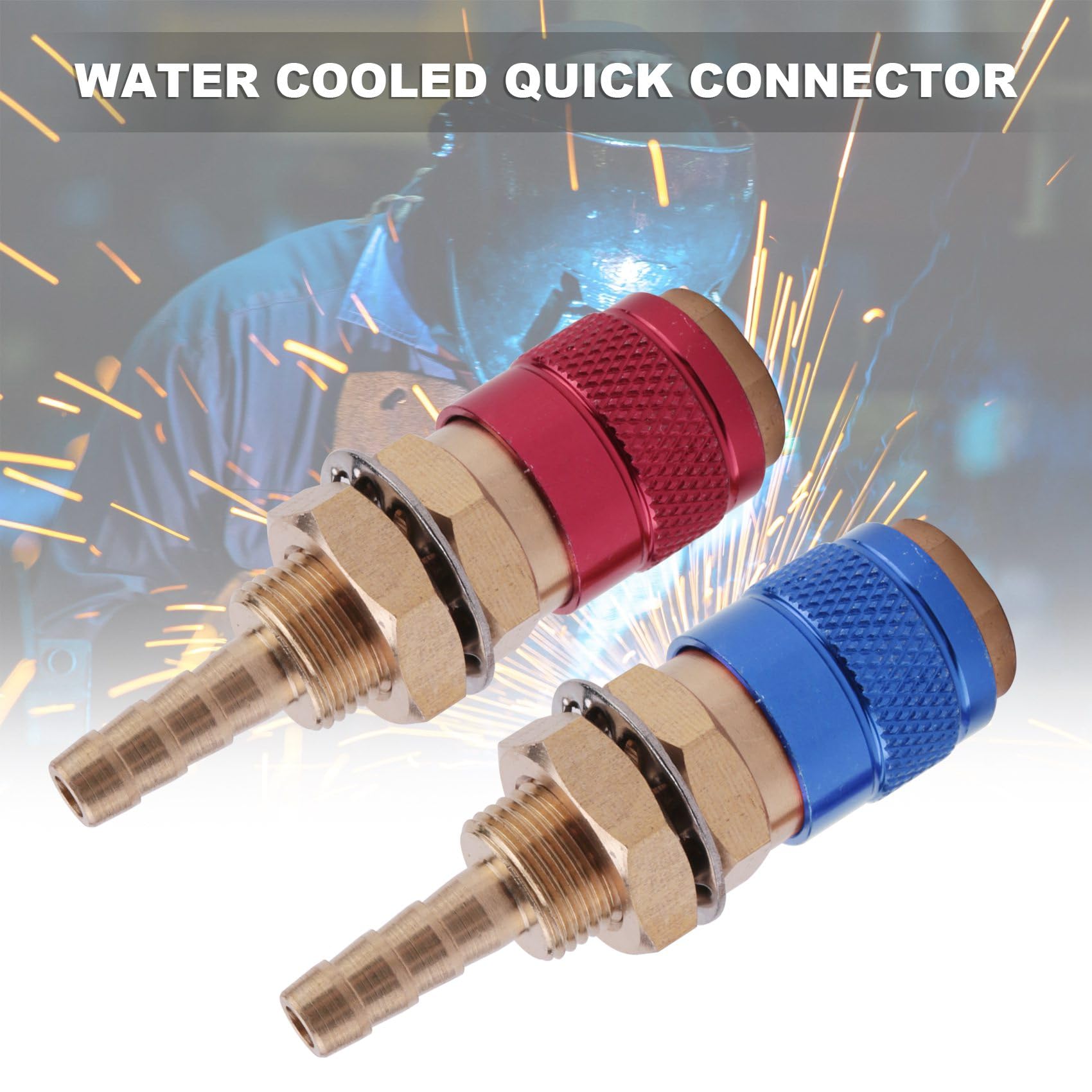 Compasty 2 pezzi 6 mm raffreddato ad aria a gas adattatore