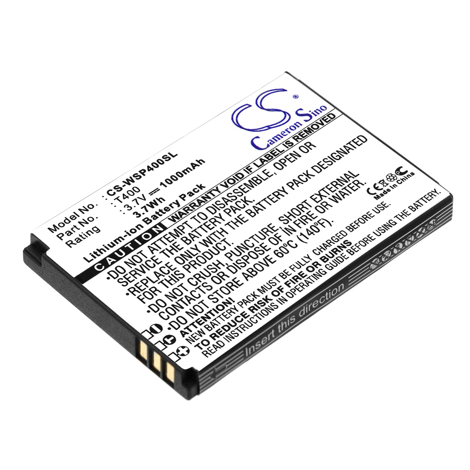 vhbw Batterie Li-ion 1000 mAh (3,7 V) pour smartphone, téléphone