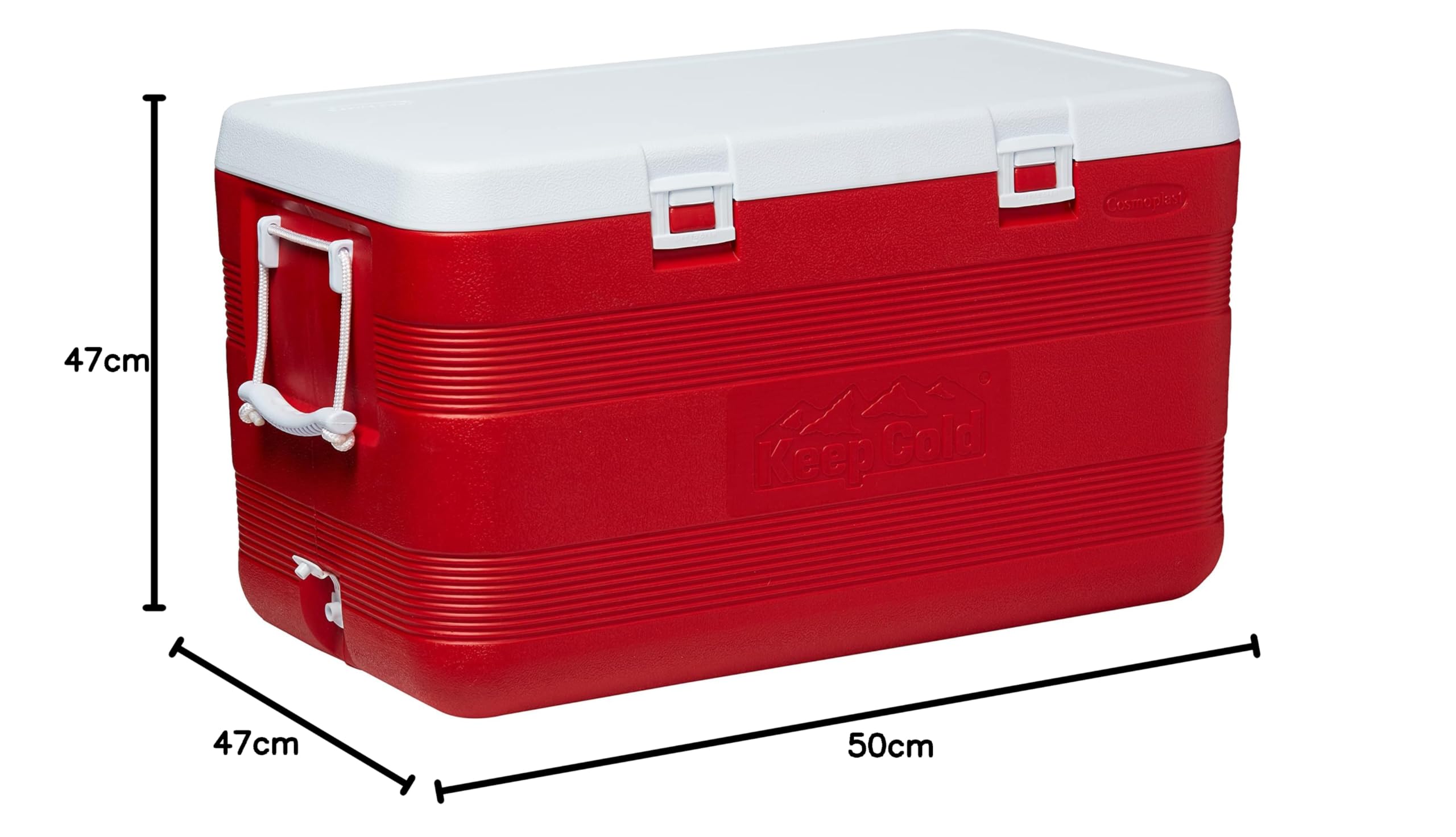 Cosmoplast Keep Cold Plastic Cooler Icebox Deluxe 127 Liters