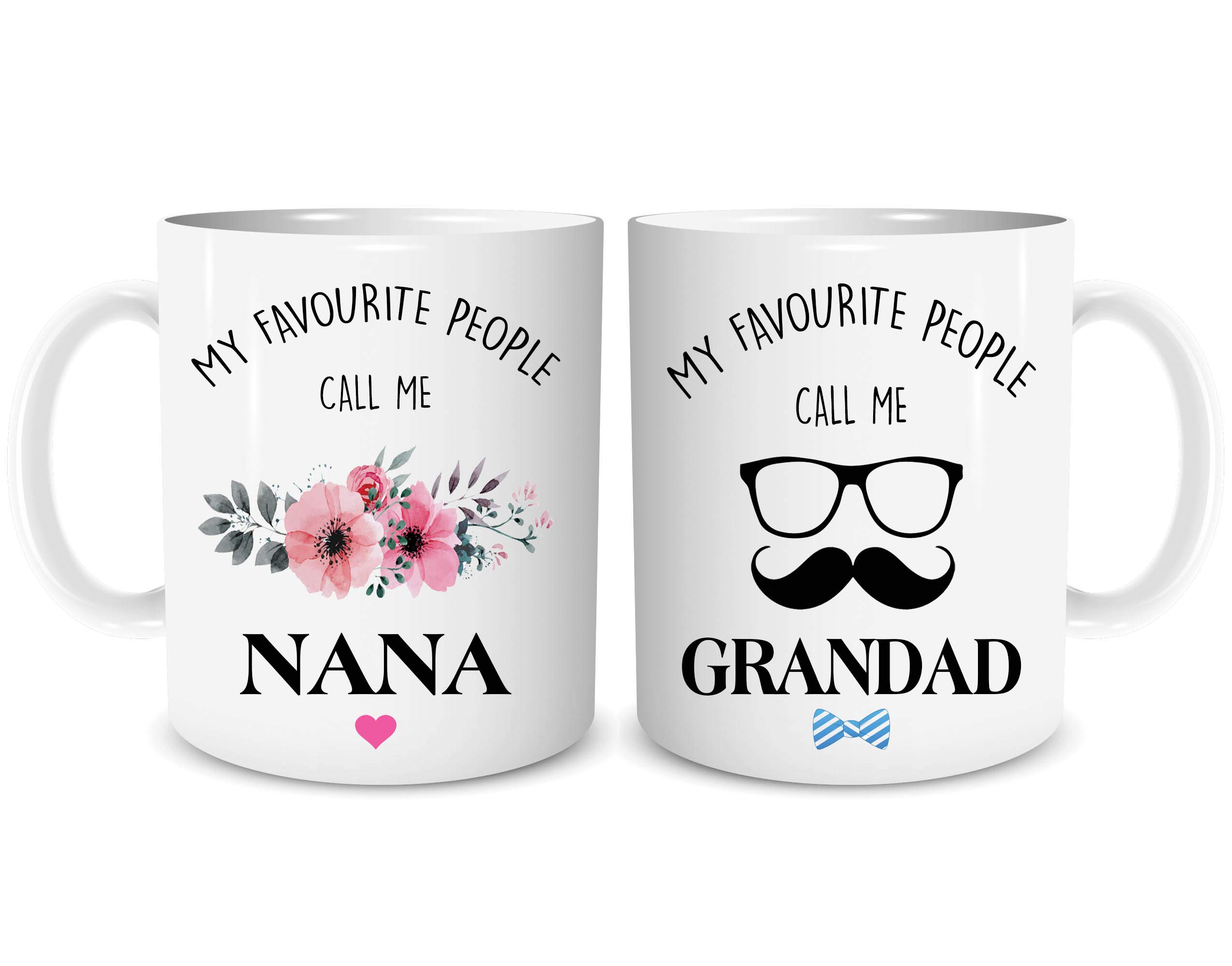 Peachy Antics White Mug Set Nana And Grandad Gift Present Couples Coffee Mugs Grandparent Tea Mug Cup Christmas Wsdmug2128,