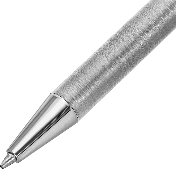 S.T. Dupont Classique Ballpoint Pen, Palladium Finish, Diagonal Lines Pattern, 045079N