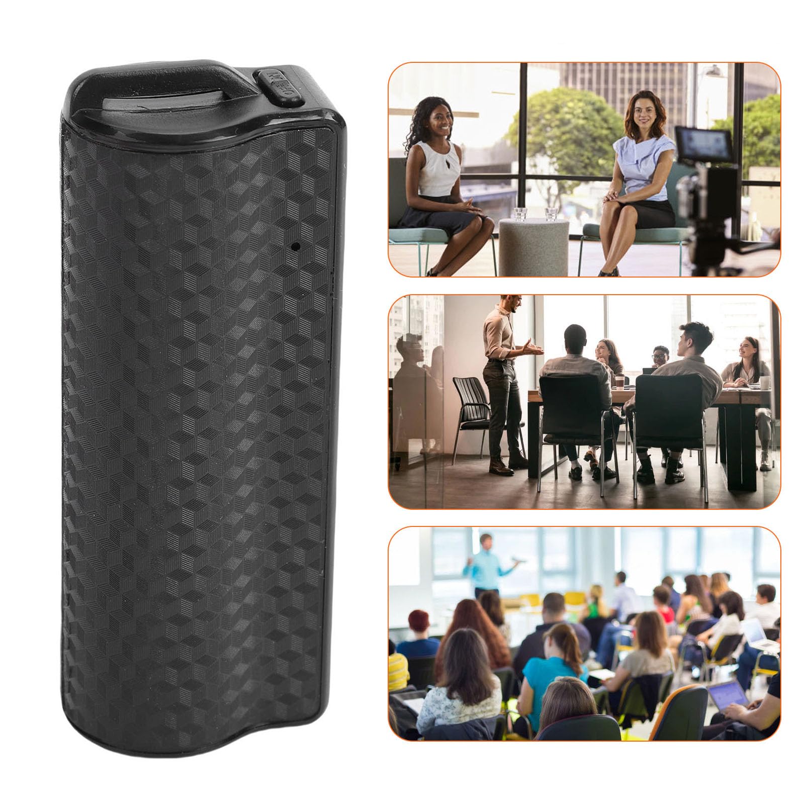 AI Intelligenter Diktiergerät mit Dreifacher Rauschunterdrückung, 334 Stunden Kontinuierliche, Digital, mit Magnet, 2600 MAh für Besprechungsinterviews Im Klassenzimmer (128 GB)