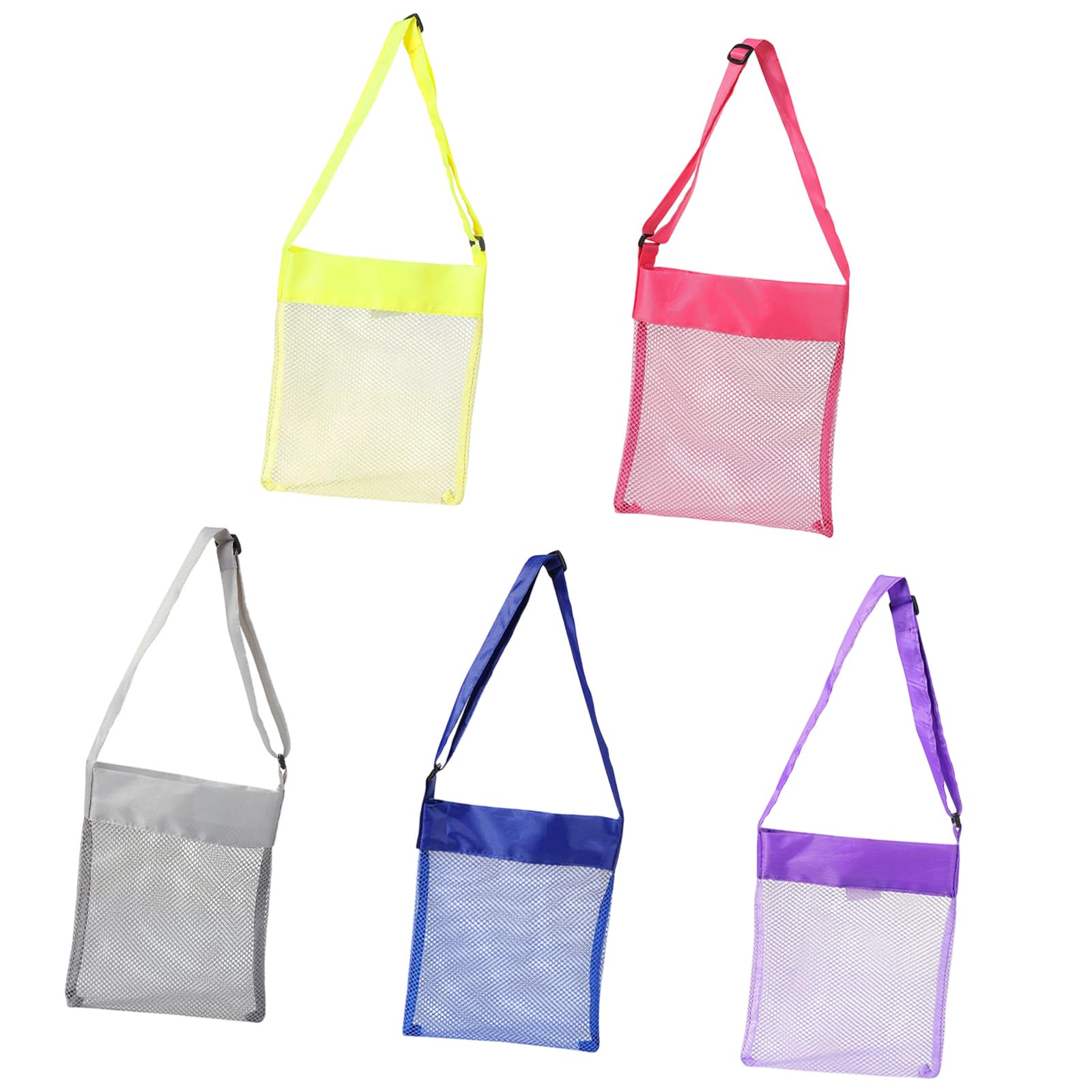 Jazuaiao 5PCS Compact Sand Drainage Organizers Portable Sand Bucket Carriers Great for Keeping Kids Beach Toy Neat and Neat Net Beach Bag