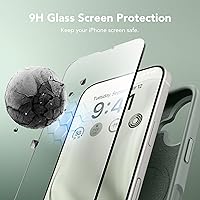 Vista 570 de GONEZ Funda de silicona para iPhone 15 Pro Max, compatible con Magsafe, protector de cámara + protector de pantalla, forro de microfibra suave Negro