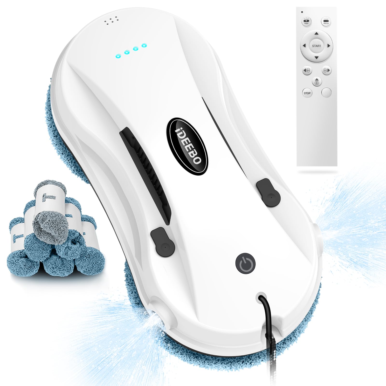 Robot Lave-vitres PRIXTON BT300 - Nettoyage Automatique/manuel, Aspiration 2800Pa, Télécommande