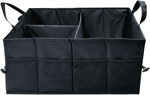 Miniatura 2 de Organizador de maletero para coche SUV TO 001 T de almacenamiento con dos asas y bolsillos laterales, plegable, negro