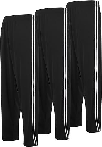 DARESAY 3 Pack: Mens Athletic Pants with Pockets, Mens Sweatpants, Men's Lightweight & Breathable Joggers (Up to 3XL)