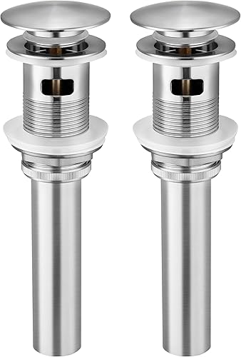 Miniatura 66 de KES S2008A-BK-P2 - Drenaje desplegable para lavabo de baño, 2 unidades de acero inoxidable T304 y latón, 2 unidades para lavabo de baño, color negro