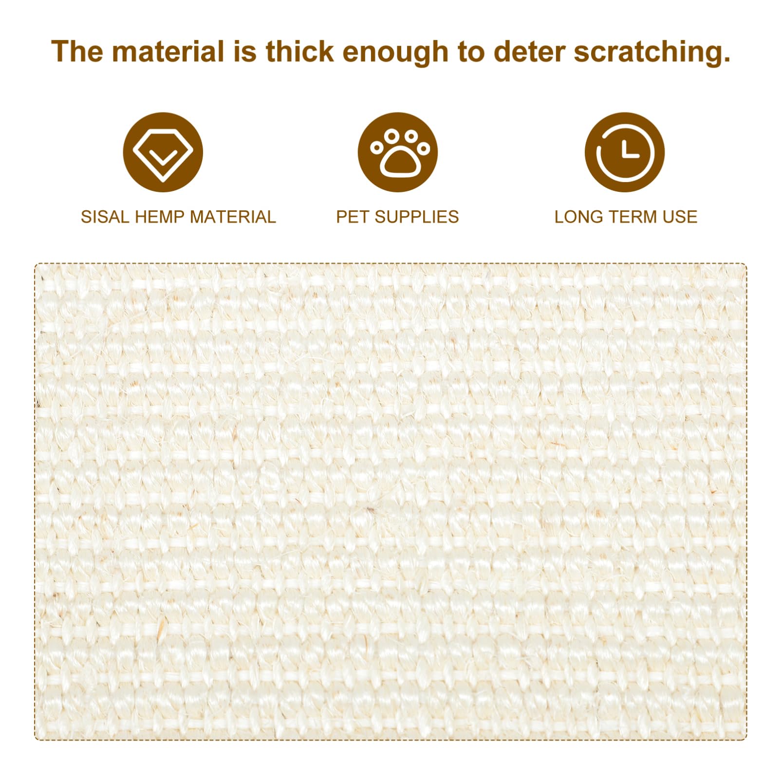 Garra de Sisal Protector contra Arañazos para Sofá Antiarañazos | Funda para Reposabrazos, para Casa y Oficina, Cat Scratch Pad, Suministros Mascotas