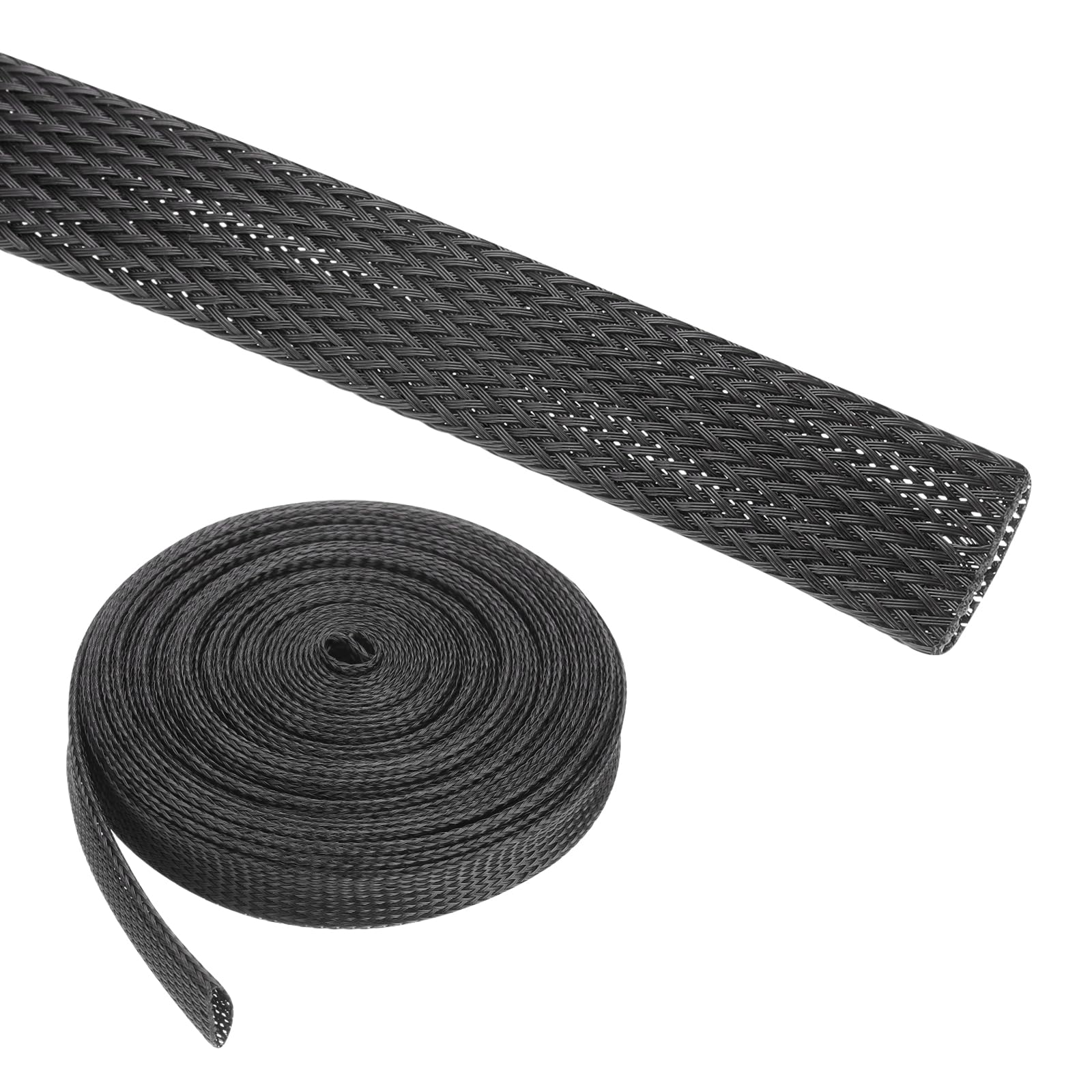 Rebower 25ft PET Expandable Wire Loom 1 Inch