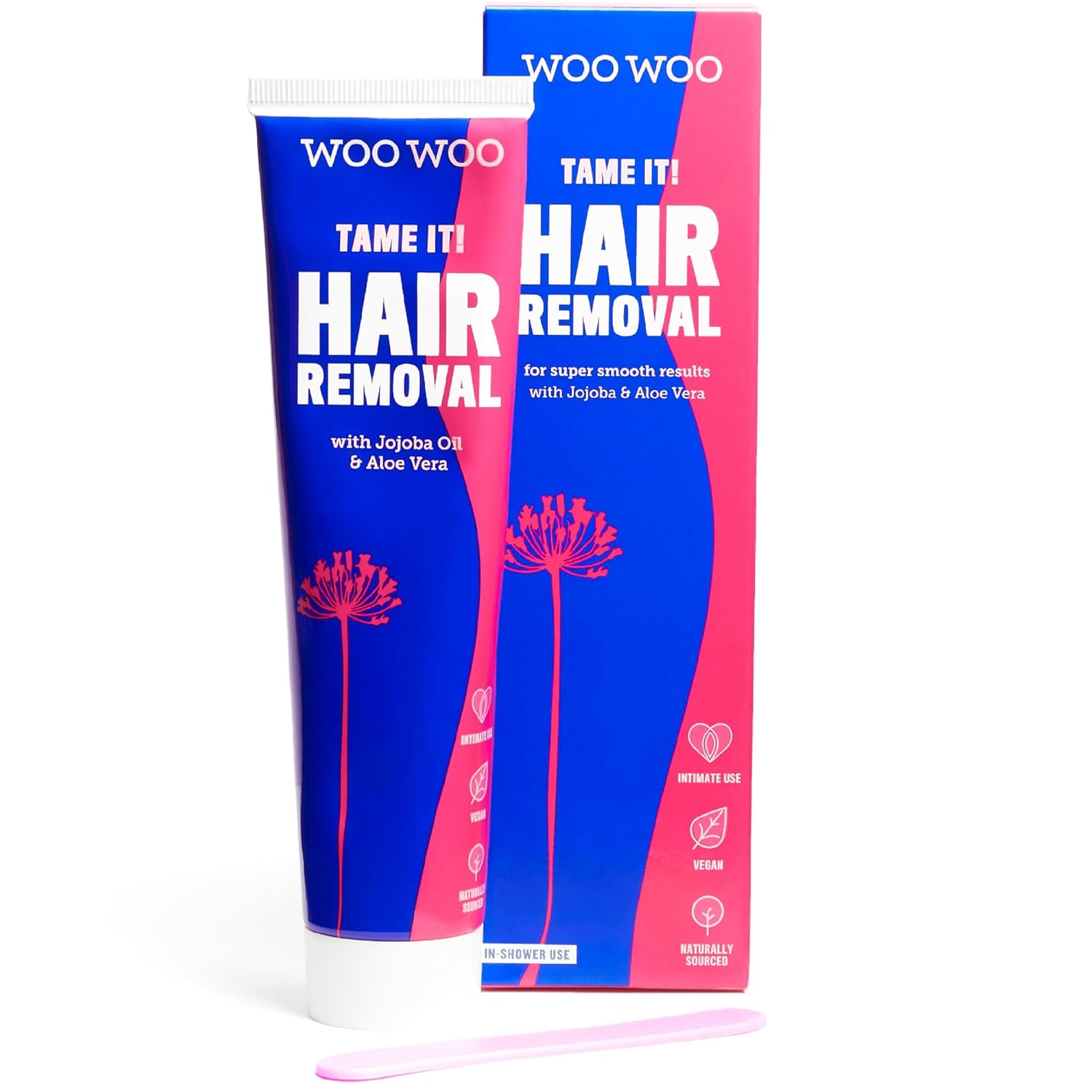WooWoo – Tame It! In-Shower Natural Hair Removal Depilatory Cream | No Irritation Vegan Hair Remover For Sensitive Skin – Legs, Bikini, Intimate Areas (6.8 oz | 200 ml) WooWoo – Tame It! In-Shower Natural Hair Removal Depilatory Cream | No Irritation Vegan Hair Remover For Sensitive Skin – Legs, Bikini, Intimate Areas (6.8 oz | 200 ml)