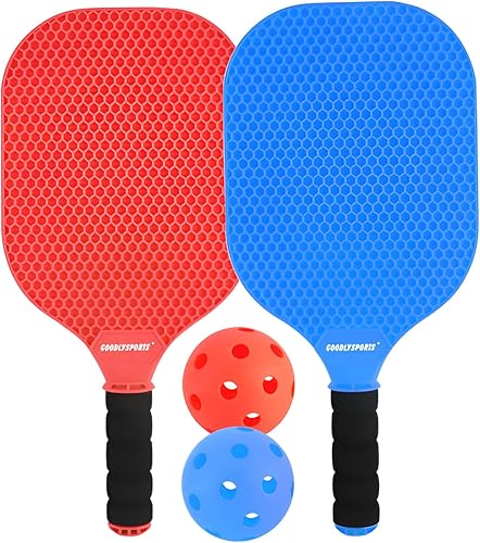 Miniatura 3 de Juego de 2 palas de pickleball para niños, raqueta ligera de pickleball, juegos al aire libre para niños de 4 a 8 años, regalos de pickleball para