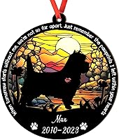 Vista 80 de Adorno personalizado para atrapasoles Bichon Frise, Bichon Frise Sun Catcher Adorno de Navidad – Regalo para perro amante, Bichon Frise 3D 2 capas