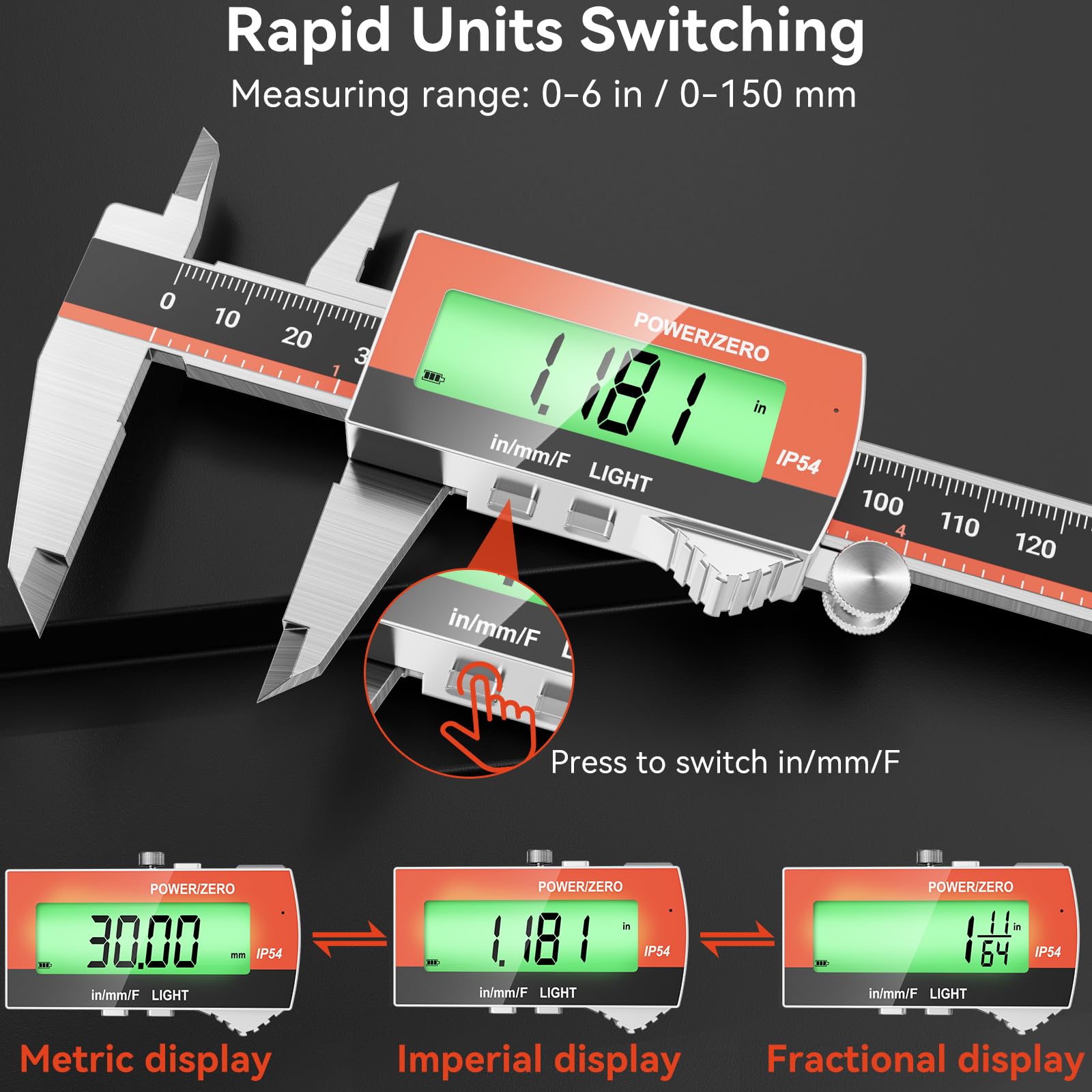 Preciva Digital Calipers - Rechargeable & Accurate -4 Preciva Digital Calipers - Rechargeable & Accurate -4
