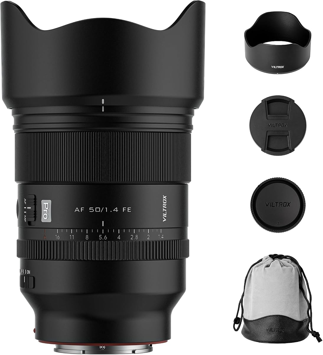 Lente AF 50mm F1.4 Pro FE para Sony E Mount, 50mm f/1.4 Auto Focus Portrait Prime Full Frame Lente con motor HyperVCM Compatible con Sony Camera a7IV a7RV a9II a7CII ZVE1 A1 a6700 a6400