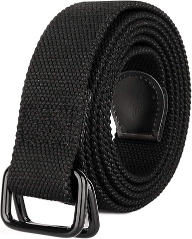 Mens black fabric belt Clearance