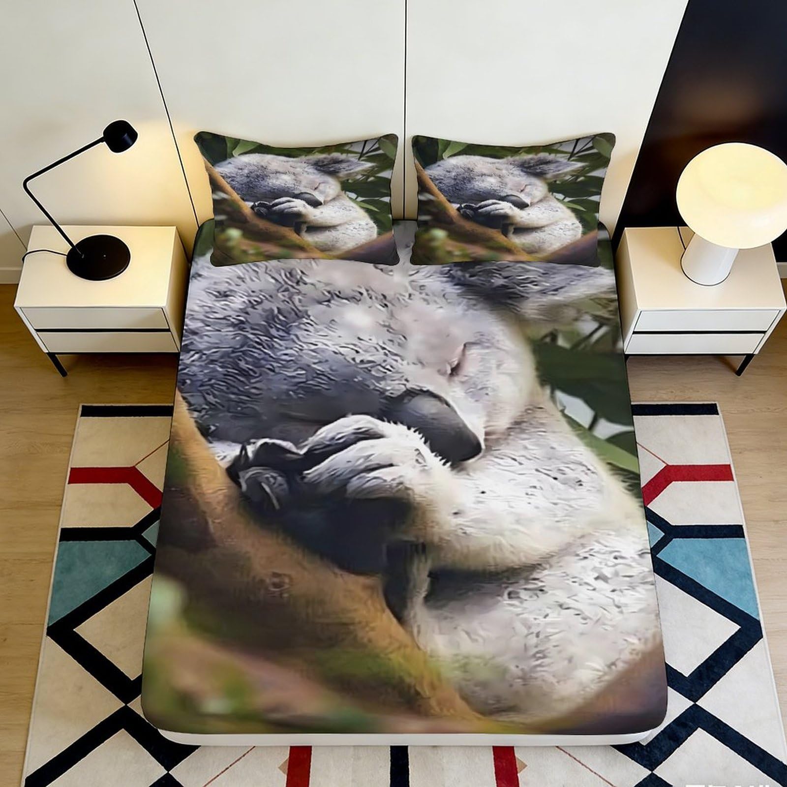 3D Printed Zen Buddha Fitted Sheet Microfiber Deep Pocket Non-Slip Zen Buddha Mattress Fitted Cover for Bedroom 200x200x25cm